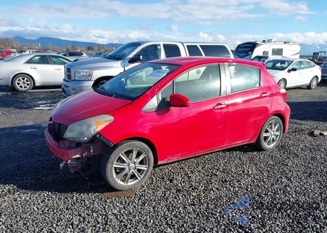 2013 Toyota Yaris Se z USA, uszkodzony, nr VIN JTDKTUD38DD548919